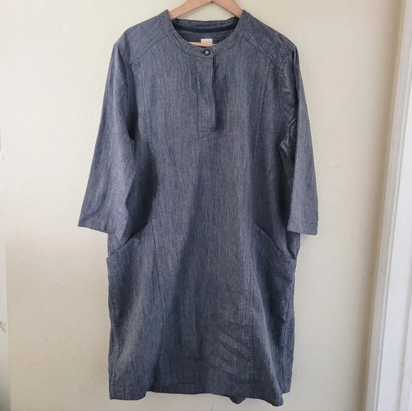 Poetry | Dresses | Poetry Linen Blend Blue Tunic Dress 6 | Poshmark Poetry | Dresses | Poetry Linen Blend Blue Tunic Dress 6 | Poshmark